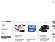 Tablet Screenshot of bavaria-limousines.de